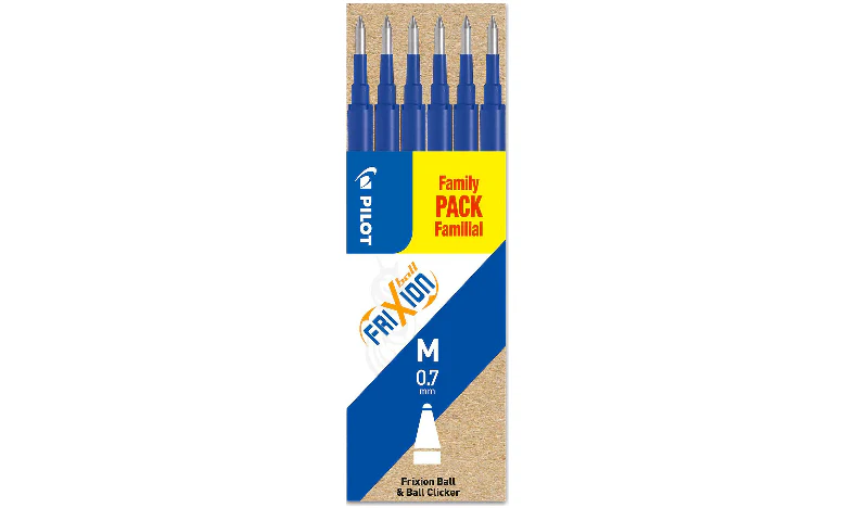 Pilot BLSFR7 FriXion Pen Refill Medium Pack of 6 - Image 4