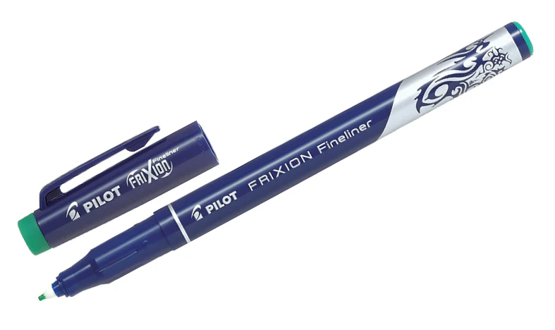 Pilot FriXion Erasable Fineliners 'Set 2 Go' Desk Set of 4 (Black Blue Green Red) - Image 8