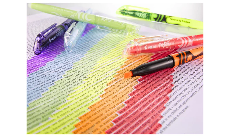 Pilot FriXion Light Erasable Highlighter Pen Wallet of 3 (Yellow Pink Green) - Image 9