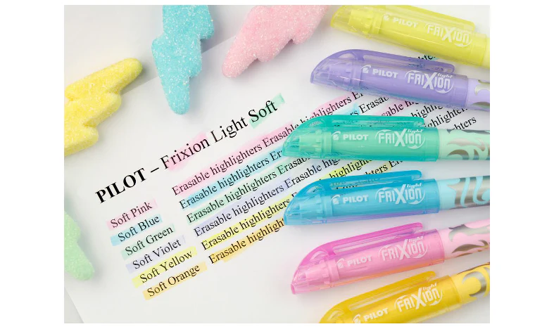 Pilot FriXion Light Soft Pastel Erasable Highlighter Pen - Image 9