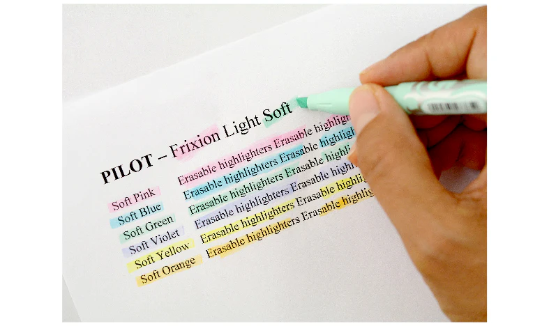 Pilot FriXion Light Soft Erasable Highlighter Wallet of 6 - Image 5