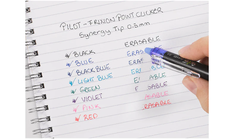 Pilot FriXion Point Clicker Erasable Rollerball Pen 05 Fine - Image 5