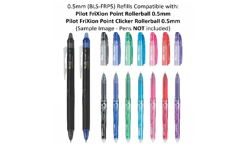 Pilot BLSFRP5 FriXion Point Pen Refill Pack of 3 - Image 13