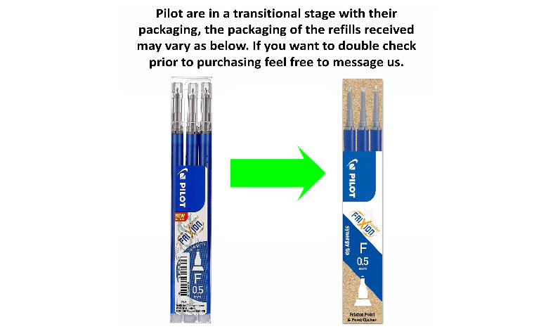 Pilot BLSFRP5 FriXion Point Pen Refill Pack of 3 - Image 15