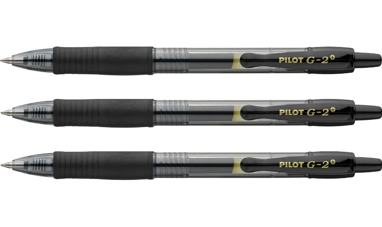 Pilot G-2 Plus BegreeN 0.7 Gel Ink Rollerball Pen Pack of 3 Black - Image 3