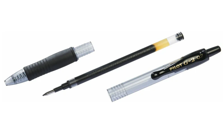 Pilot G2 07 Gel Ink Rollerball Pen BLG207 Black Pack of 2 - Image 6