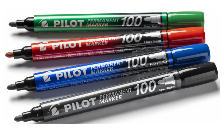 Pilot 100 Permanent Marker Bullet Tip - Image 7