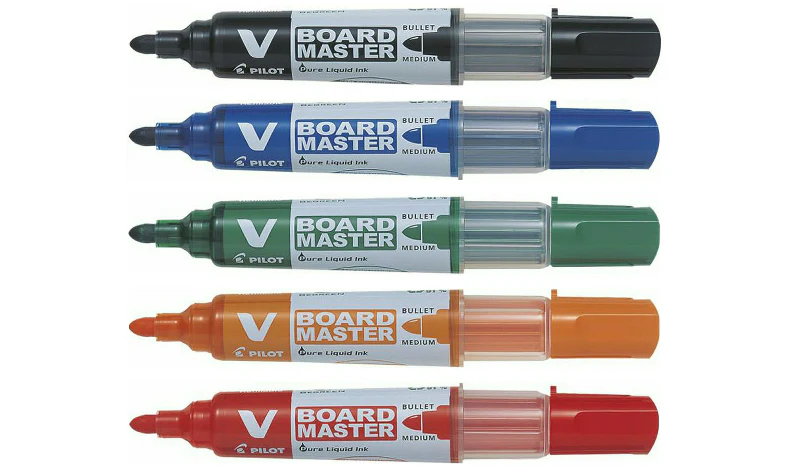 Pilot V Board Master Bullet Tip Whiteboard Marker Kit - Image 3
