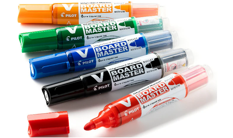 Pilot V Board Master Bullet Tip Whiteboard Marker Wallet of 5 - Image 3