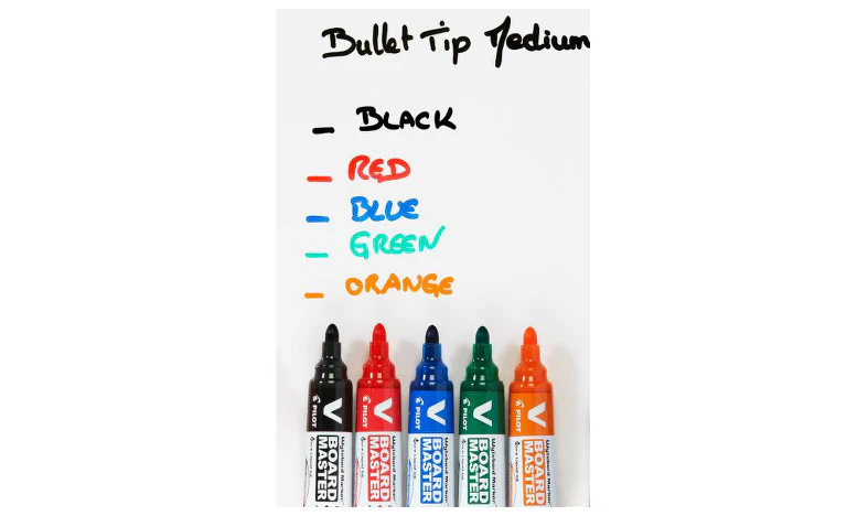 Pilot V Board Master Whiteboard Marker Bullet Tip - Image 8