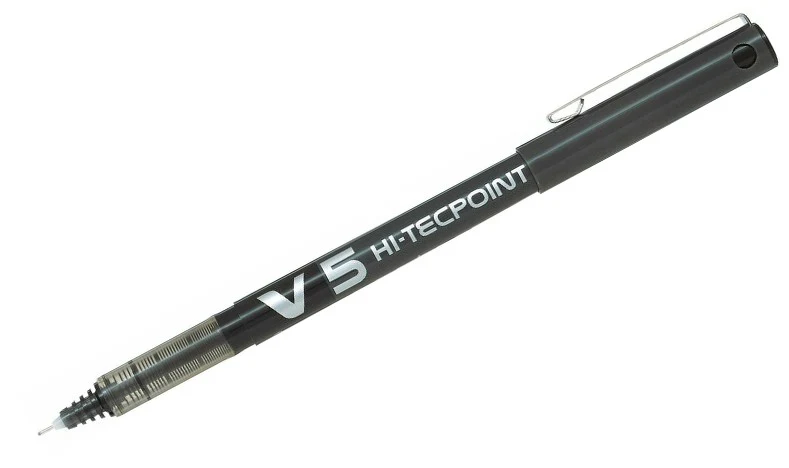 Pilot V5 Hi-Tecpoint Rollerball Pen Box of 20 Black - Image 4