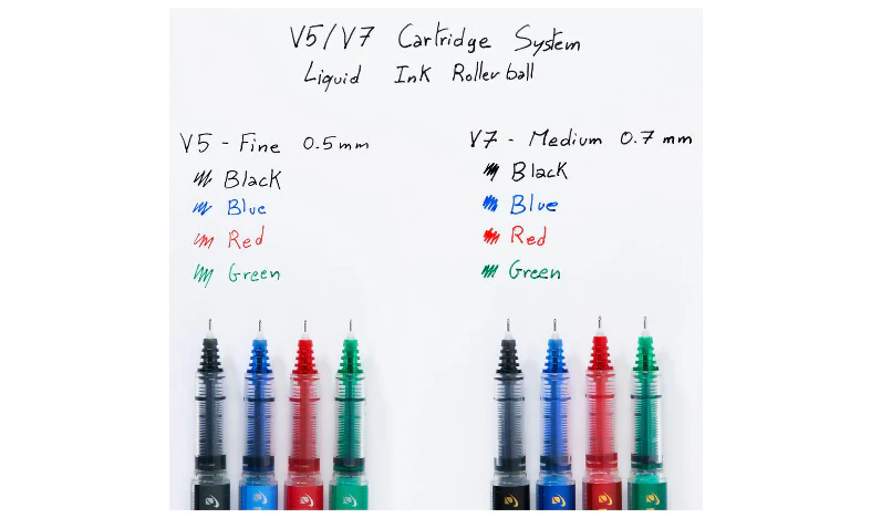 Pilot V7 Hi-Tecpoint Cartridge System Rollerball Pen - Image 9