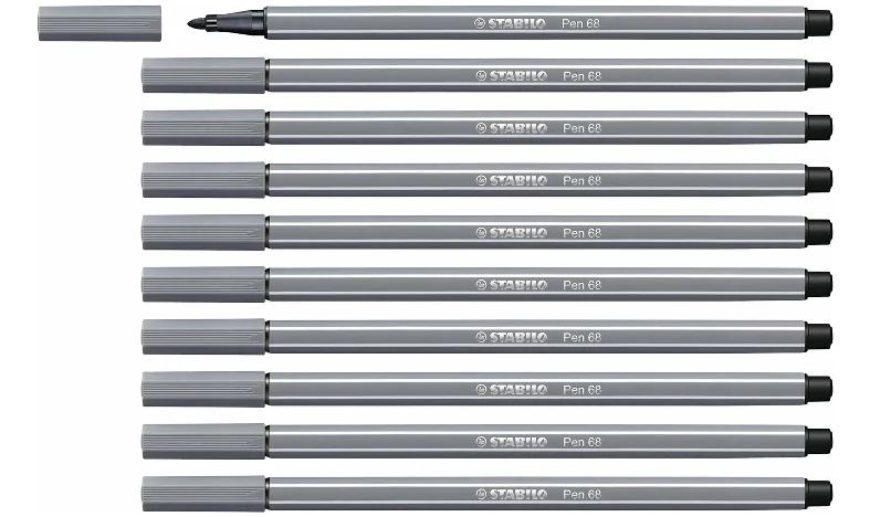 Premium Fibre-Tip Pen - STABILO Pen 68 - Assorted Colours - Packs of 10 - Image 10