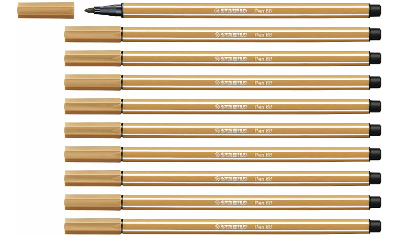 Premium Fibre-Tip Pen - STABILO Pen 68 - Assorted Colours - Packs of 10 - Image 11