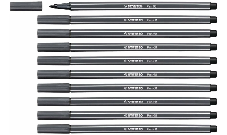Premium Fibre-Tip Pen - STABILO Pen 68 - Assorted Colours - Packs of 10 - Image 13