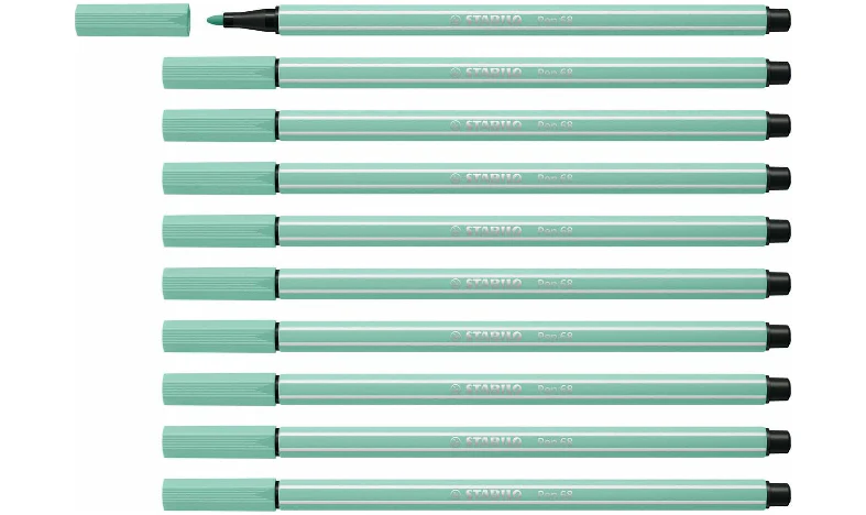 Premium Fibre-Tip Pen - STABILO Pen 68 - Assorted Colours - Packs of 10 - Image 15