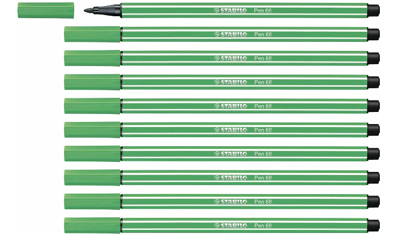 Premium Fibre-Tip Pen - STABILO Pen 68 - Assorted Colours - Packs of 10 - Image 16
