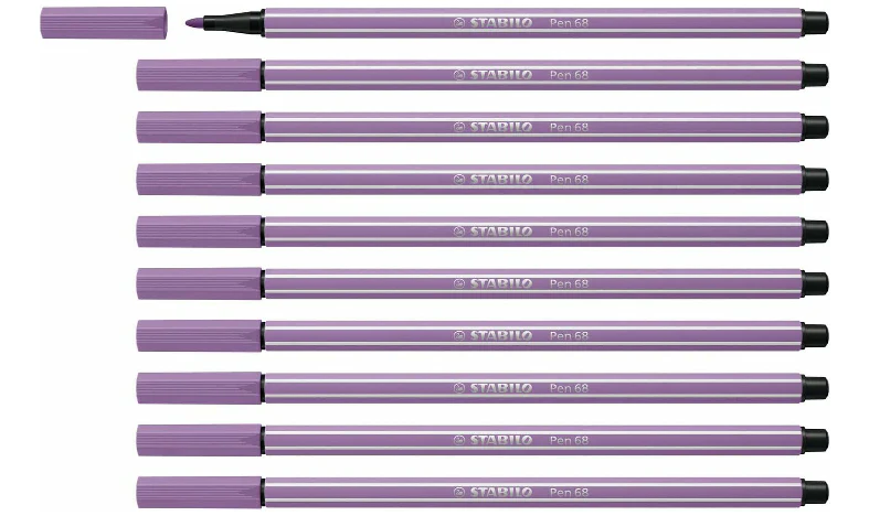Premium Fibre-Tip Pen - STABILO Pen 68 - Assorted Colours - Packs of 10 - Image 17
