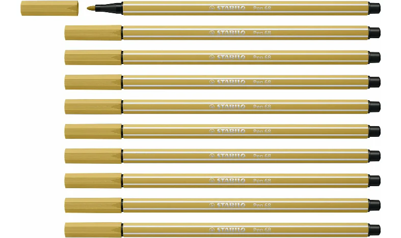 Premium Fibre-Tip Pen - STABILO Pen 68 - Assorted Colours - Packs of 10 - Image 21