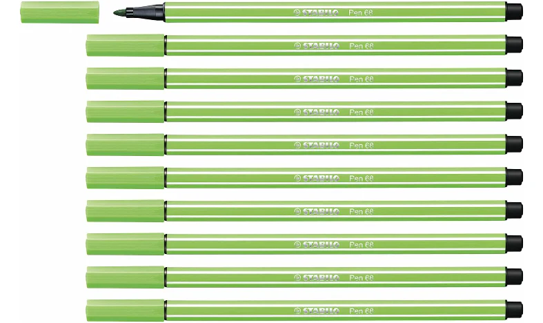 Premium Fibre-Tip Pen - STABILO Pen 68 - Assorted Colours - Packs of 10 - Image 22