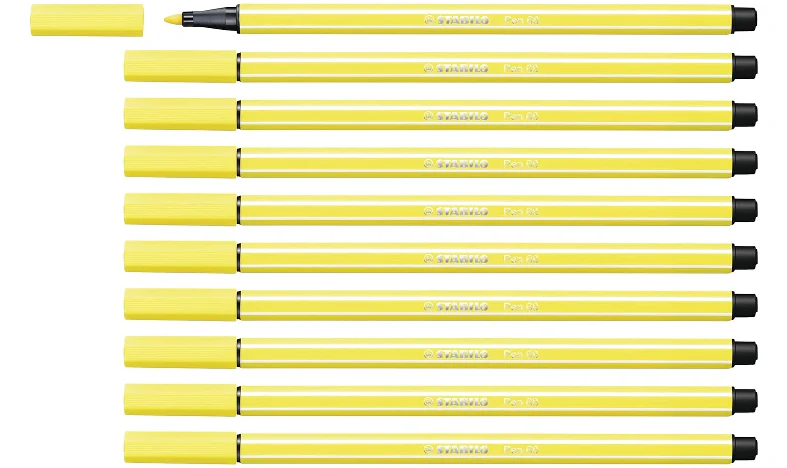 Premium Fibre-Tip Pen - STABILO Pen 68 - Assorted Colours - Packs of 10 - Image 23