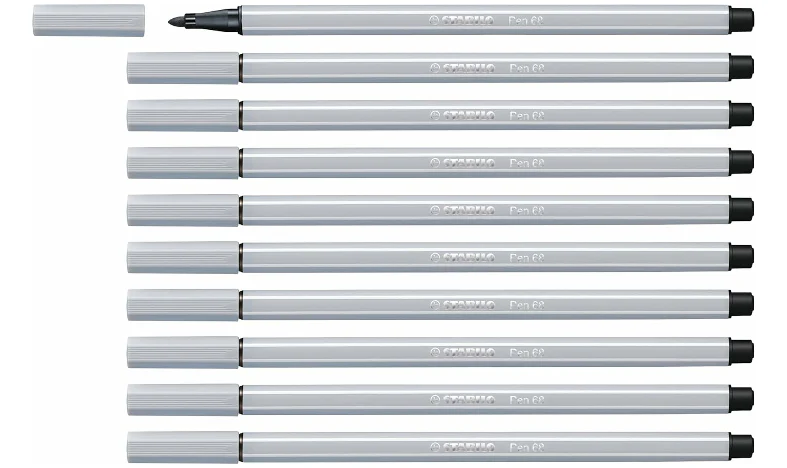 Premium Fibre-Tip Pen - STABILO Pen 68 - Assorted Colours - Packs of 10 - Image 25