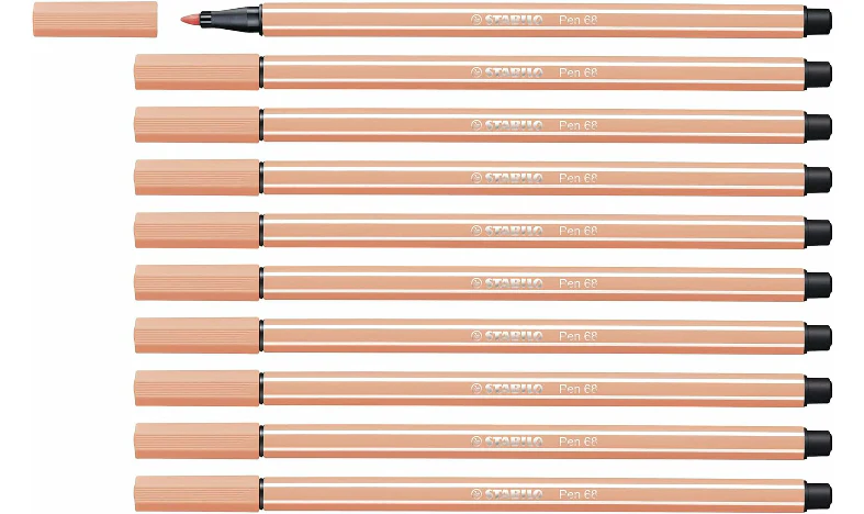 Premium Fibre-Tip Pen - STABILO Pen 68 - Assorted Colours - Packs of 10 - Image 27