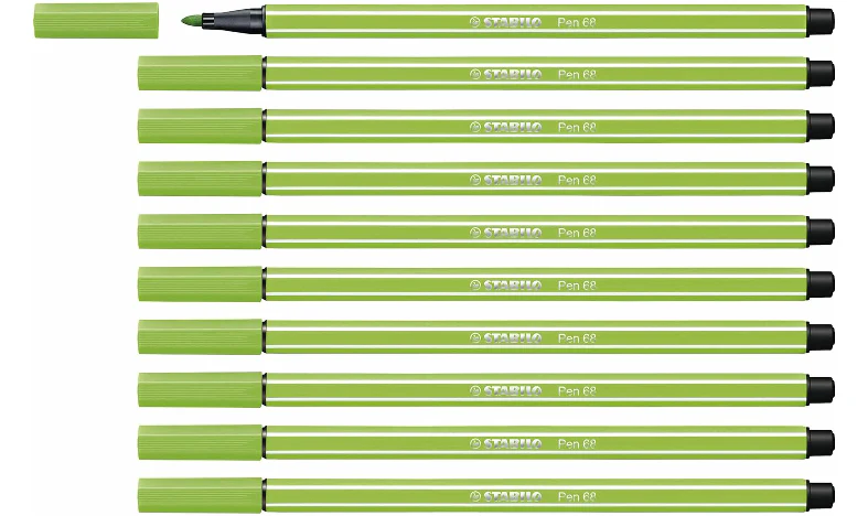 Premium Fibre-Tip Pen - STABILO Pen 68 - Assorted Colours - Packs of 10 - Image 28