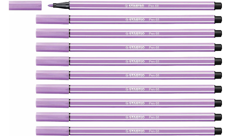 Premium Fibre-Tip Pen - STABILO Pen 68 - Assorted Colours - Packs of 10 - Image 29