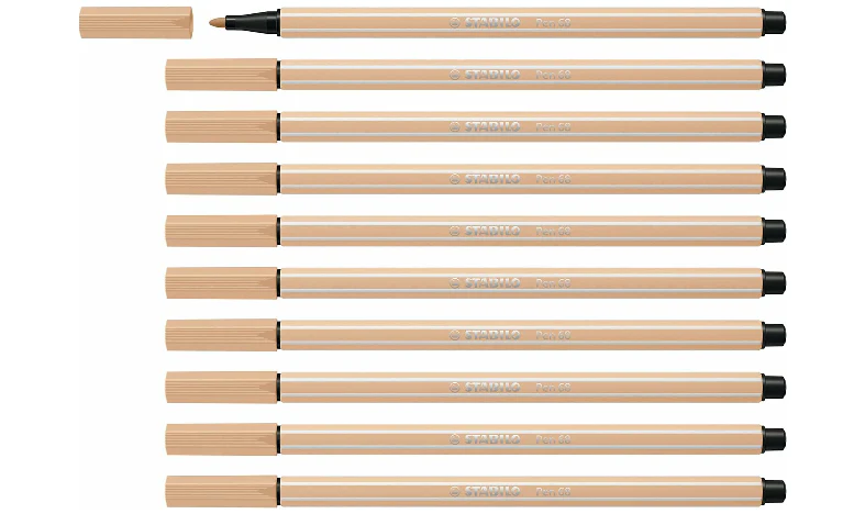 Premium Fibre-Tip Pen - STABILO Pen 68 - Assorted Colours - Packs of 10 - Image 3
