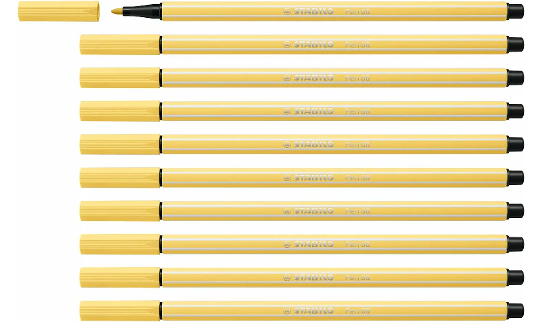Premium Fibre-Tip Pen - STABILO Pen 68 - Assorted Colours - Packs of 10 - Image 33