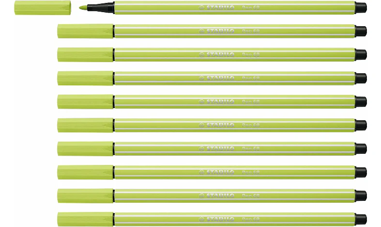 Premium Fibre-Tip Pen - STABILO Pen 68 - Assorted Colours - Packs of 10 - Image 35