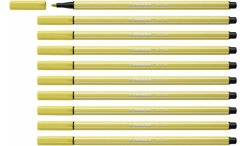Premium Fibre-Tip Pen - STABILO Pen 68 - Assorted Colours - Packs of 10 - Image 39