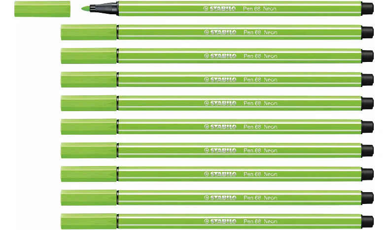 Premium Fibre-Tip Pen - STABILO Pen 68 - Assorted Colours - Packs of 10 - Image 41