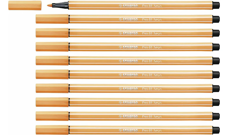 Premium Fibre-Tip Pen - STABILO Pen 68 - Assorted Colours - Packs of 10 - Image 42