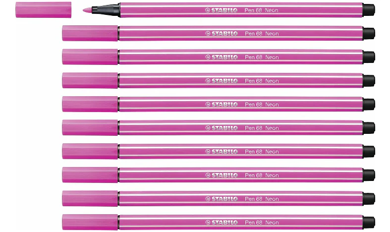 Premium Fibre-Tip Pen - STABILO Pen 68 - Assorted Colours - Packs of 10 - Image 43