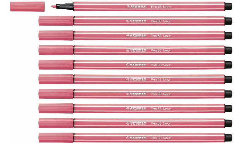 Premium Fibre-Tip Pen - STABILO Pen 68 - Assorted Colours - Packs of 10 - Image 44