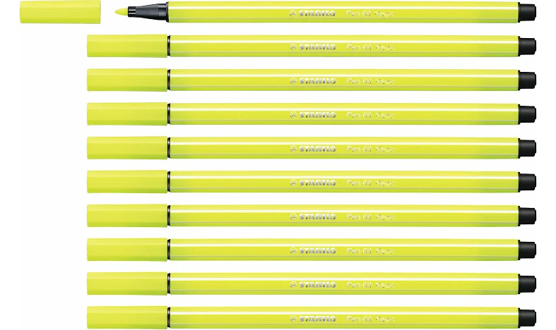 Premium Fibre-Tip Pen - STABILO Pen 68 - Assorted Colours - Packs of 10 - Image 45