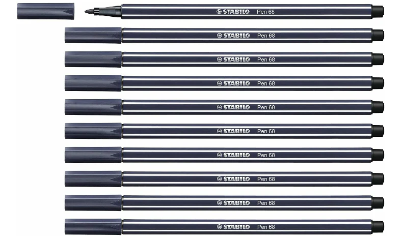 Premium Fibre-Tip Pen - STABILO Pen 68 - Assorted Colours - Packs of 10 - Image 49