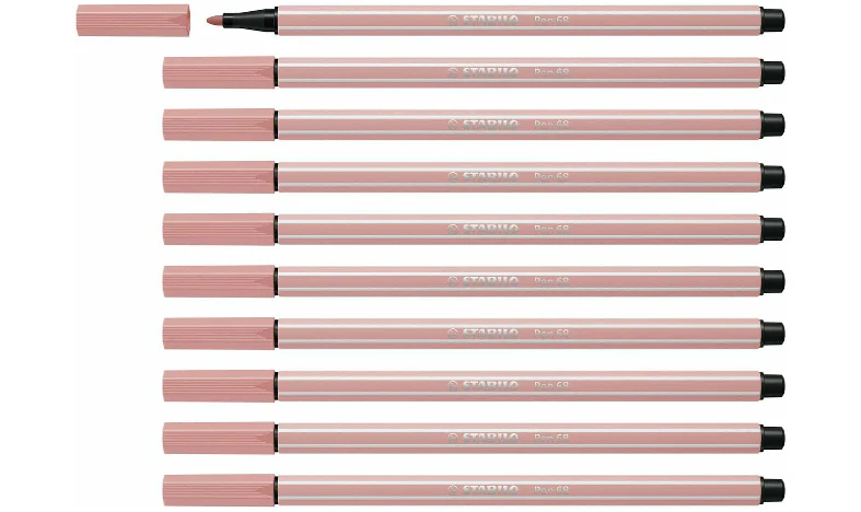 Premium Fibre-Tip Pen - STABILO Pen 68 - Assorted Colours - Packs of 10 - Image 5