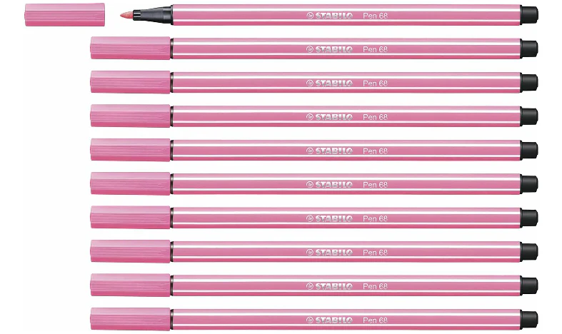 Premium Fibre-Tip Pen - STABILO Pen 68 - Assorted Colours - Packs of 10 - Image 50