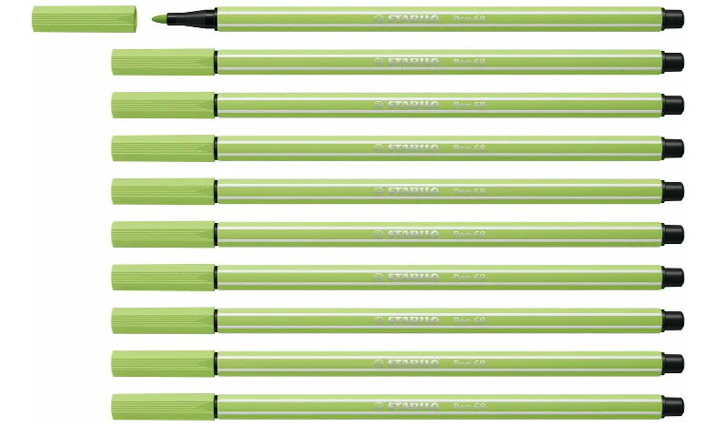 Premium Fibre-Tip Pen - STABILO Pen 68 - Assorted Colours - Packs of 10 - Image 51
