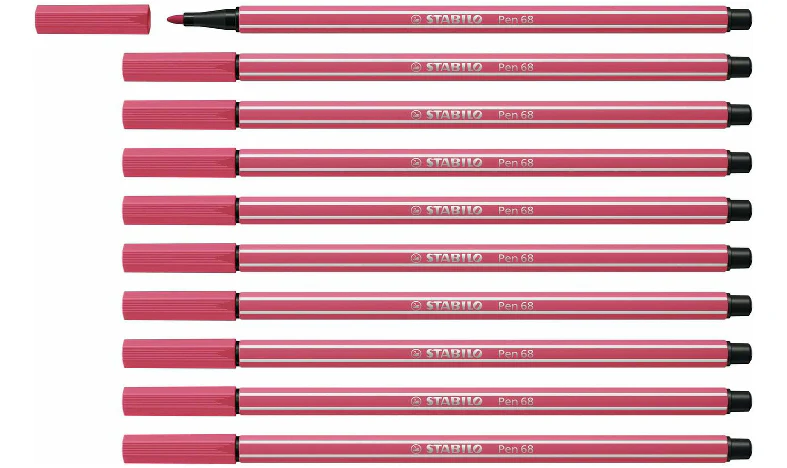 Premium Fibre-Tip Pen - STABILO Pen 68 - Assorted Colours - Packs of 10 - Image 59