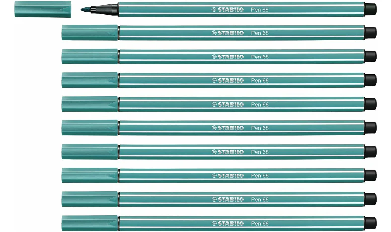 Premium Fibre-Tip Pen - STABILO Pen 68 - Assorted Colours - Packs of 10 - Image 60