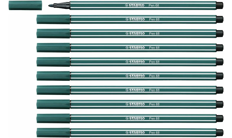 Premium Fibre-Tip Pen - STABILO Pen 68 - Assorted Colours - Packs of 10 - Image 61