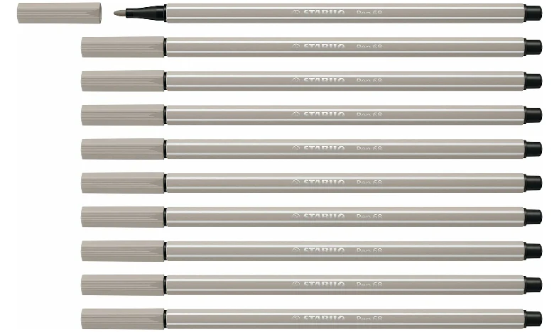 Premium Fibre-Tip Pen - STABILO Pen 68 - Assorted Colours - Packs of 10 - Image 65