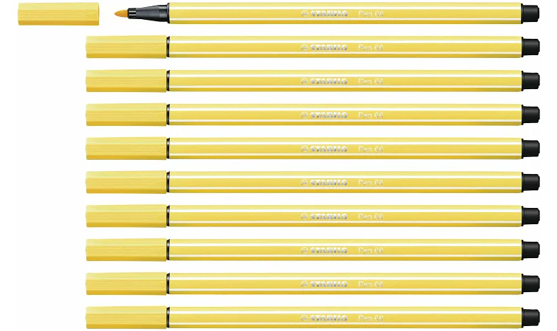 Premium Fibre-Tip Pen - STABILO Pen 68 - Assorted Colours - Packs of 10 - Image 66