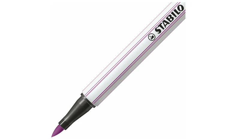 Premium Fibre-Tip Pen with Brush Tip - STABILO Pen 68 brush - ARTY - Pack of 24 - Assorted Colours - Image 3