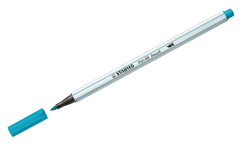 Premium Fibre-Tip Pen with Brush Tip - STABILO Pen 68 Brush - Assorted Pack Sizes & Colours - Image 14