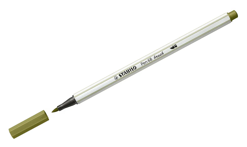 Premium Fibre-Tip Pen with Brush Tip - STABILO Pen 68 Brush - Assorted Pack Sizes & Colours - Image 18